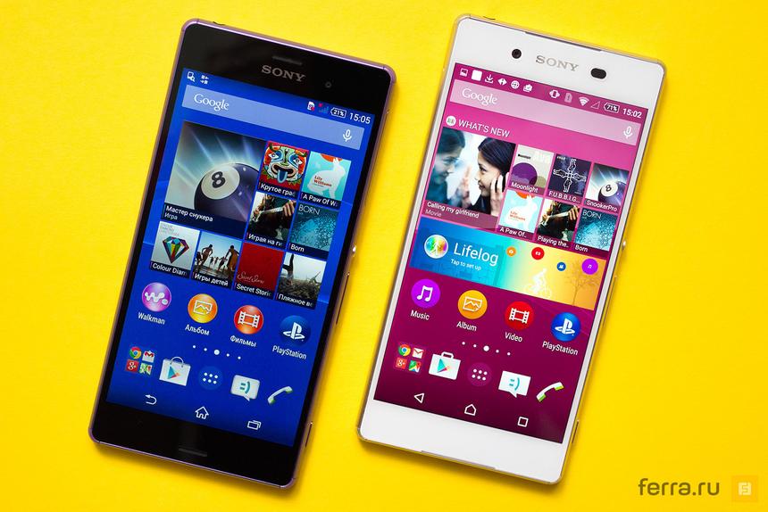 Sony Xperia Z3+ и Xperia Z3