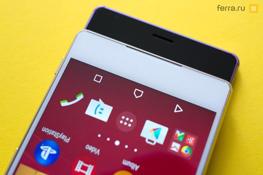 Нижние края корпуса Sony Xperia Z3+ и Xperia Z3