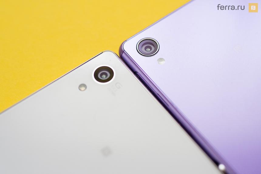 Объектив основной камеры Sony Xperia Z3+ и Xperia Z3
