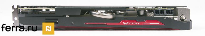 ASUS STRIX Radeon R9 390 GAMING, вид сверху