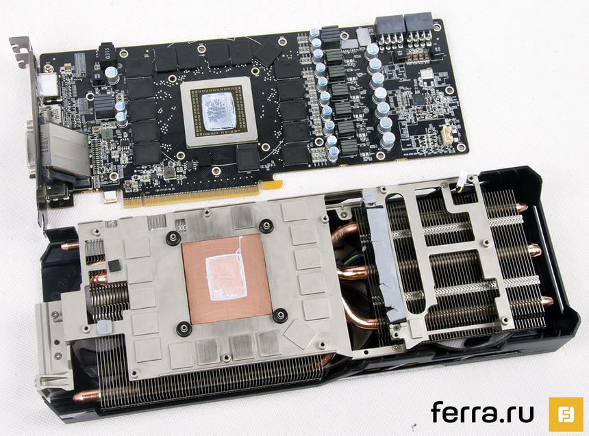 Печатная плата SAPPHIRE NITRO R9 390 8G и система охлаждения