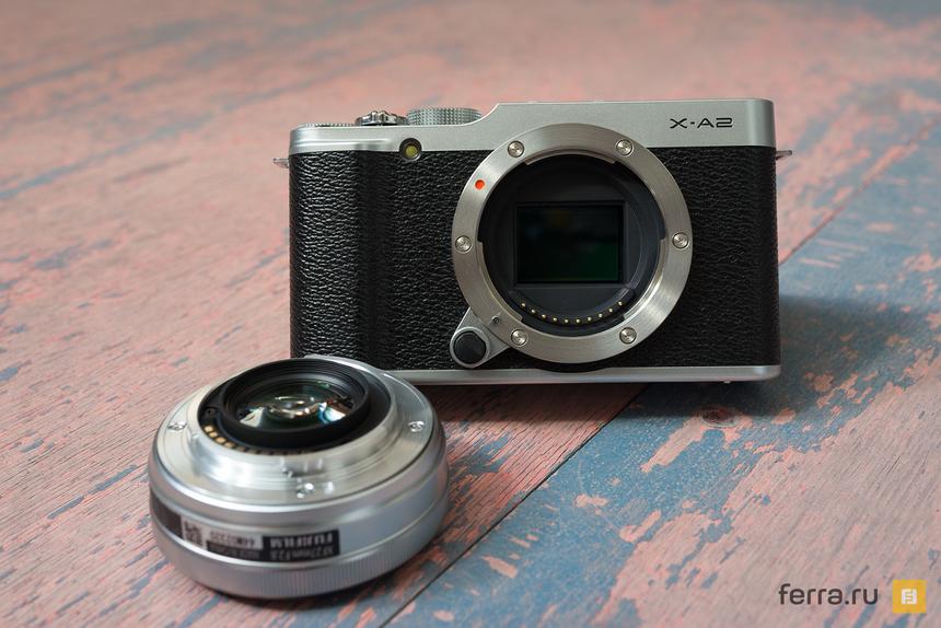Лицевая сторона корпуса Fujifilm X-A2