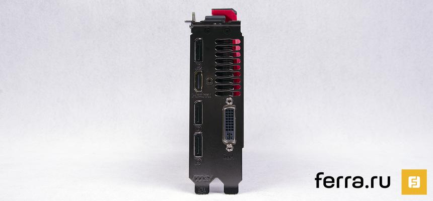 MSI GeForce GTX 960 GAMING 2G, видеовыходы