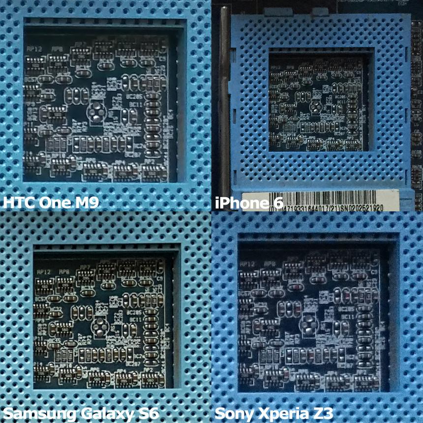 Сравнение детализации в предметной съемке