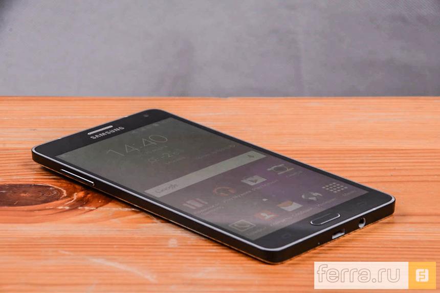 Левая грань Samsung Galaxy A7