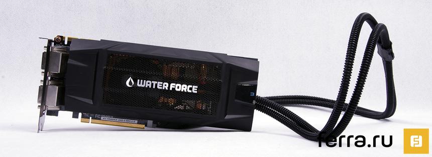 Видеокарта с радиатором СВО, входящая в комплект GIGABYTE WATERFORCE (GV-N980X3WA-4GD)