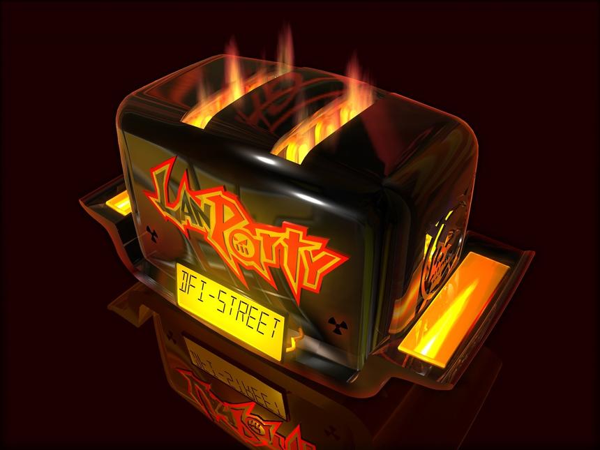 Моддинг-проект в стиле Lan Party. Как видите, бренд был очень популярен. Не менее популярен, чем, например, Republic of Gamers