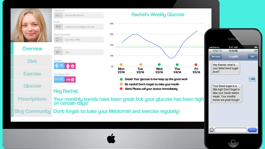 TraqMe. Система помощи диабетикам