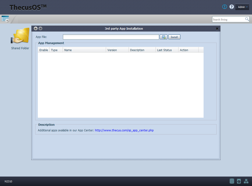 Интерфейс для установки «неродных» пакетов