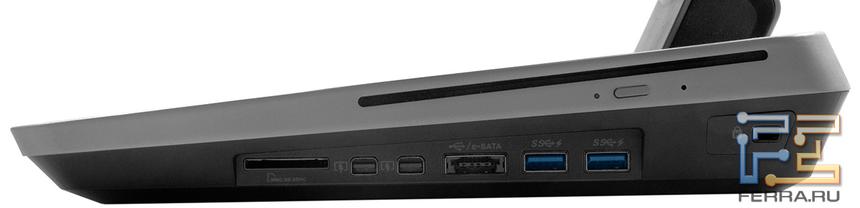 ASUS ET2300INTI, вид справа, подставка крупным планом