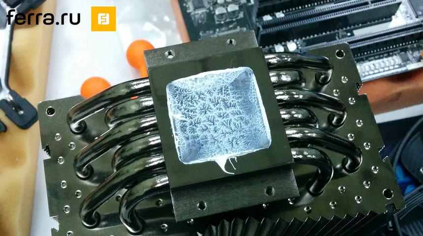 Отпечаток термопасты на be quiet! DARK ROCK 3