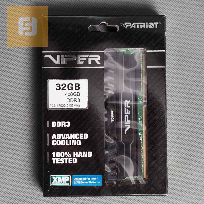 Упаковка Patriot Viper 3 Black Mamba DDR3-2133 32GB (PV332G213C1QK)