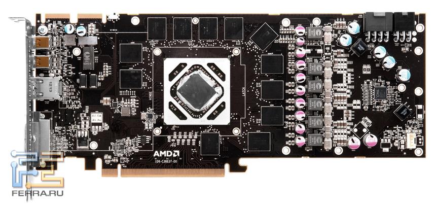 Печатная плата AMD Radeon HD 7970 GHz Edition