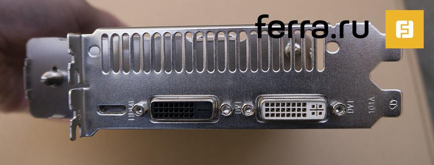 Palit GeForce GTX 750 Ti KalmX, I/O-панель