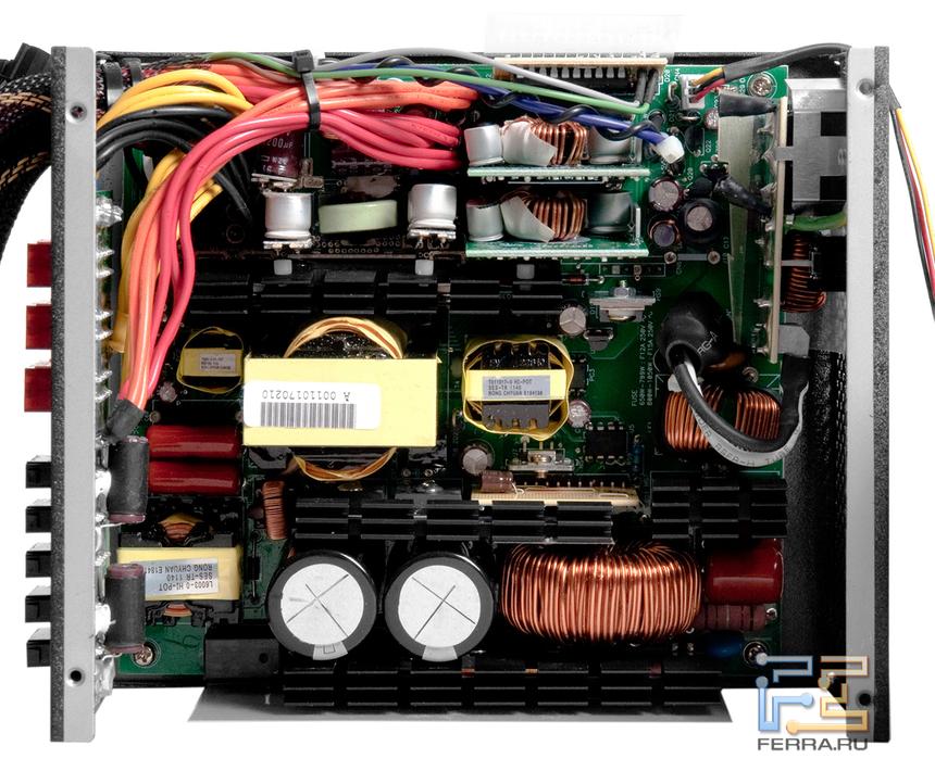 Основная плата блока, вид сверху