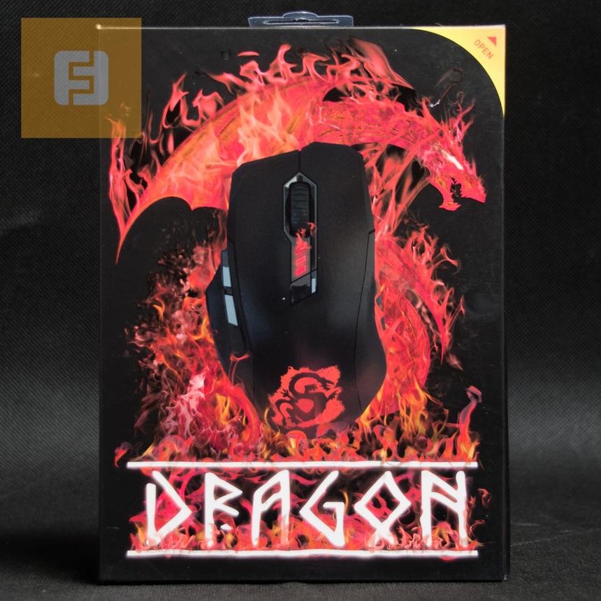 Надпись DRAGON на упаковке стилизована под скандинавские руны, однако вид у мыши OKLICK 725G скорее космический