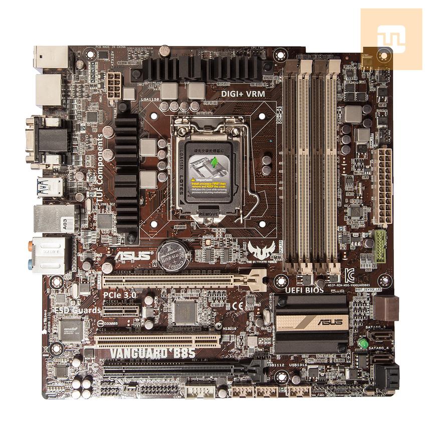 ASUS VANGUARD B85, общий вид