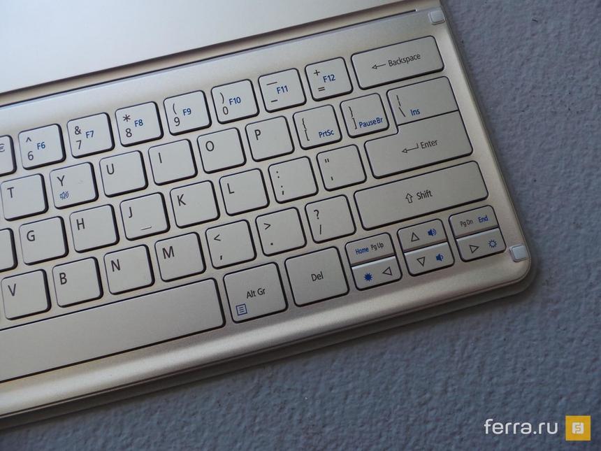 Удобная клавиатура-чехол Acer Aspire P3