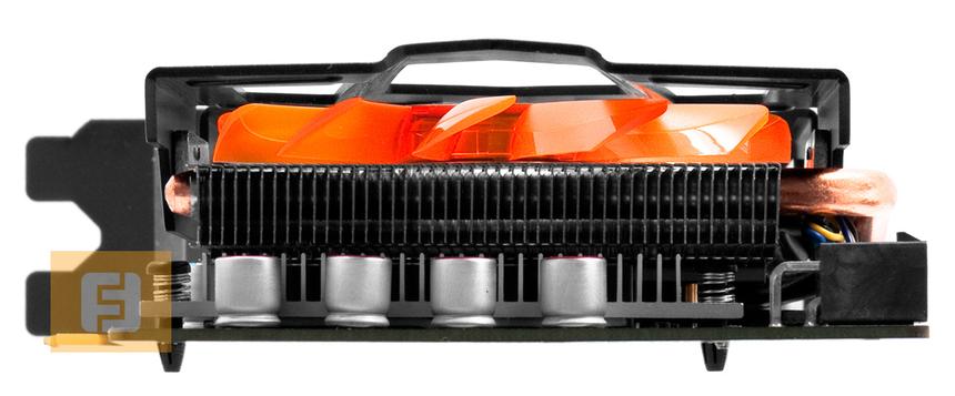 Zotac GTX650Ti Boost, вид со стороны «хвоста»