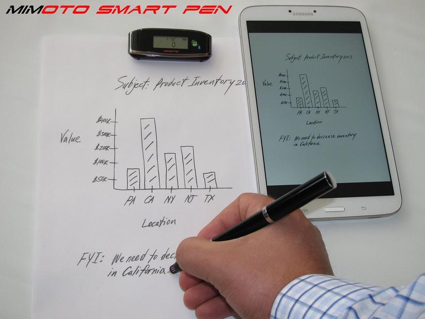 Пишем заметки на бумаге и они одновременно появляются на экране смартфона