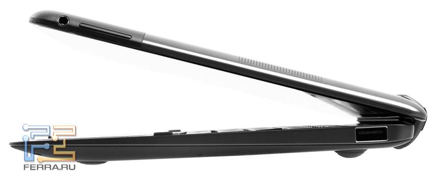 На правом борту мобильного дока расположен полноценный разъем USB