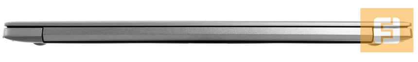 Задняя часть ASUS U38N выглядит массивно, хотя в толщину менее двух сантиметров