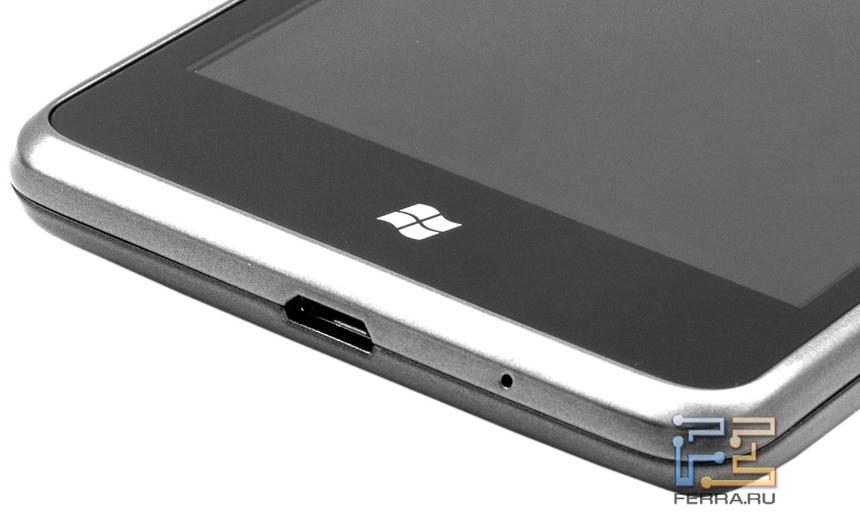 Нижняя грань Samsung Omnia M