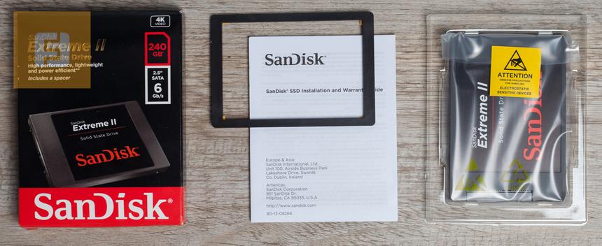 Комплект поставки SanDisk Extreme II