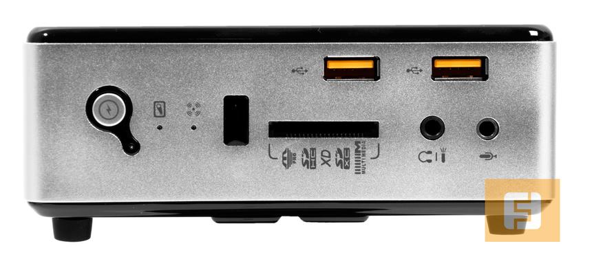 ZOTAC ZBOX PLUS NANO ID65, передняя панель