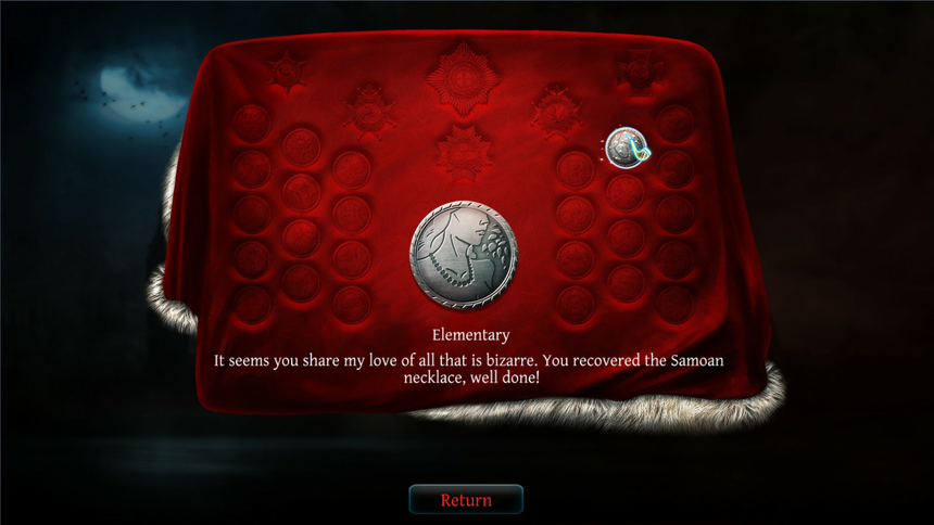 Пока здесь пустовато, но за одно прохождение можно собрать все медальки. Это разумно — второй раз проходить совершенно линейную игру вряд ли захочется