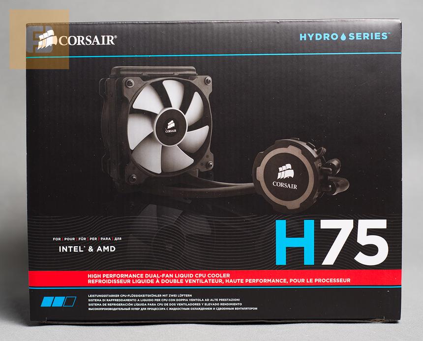 Упаковка Corsair H75 Hydro Series