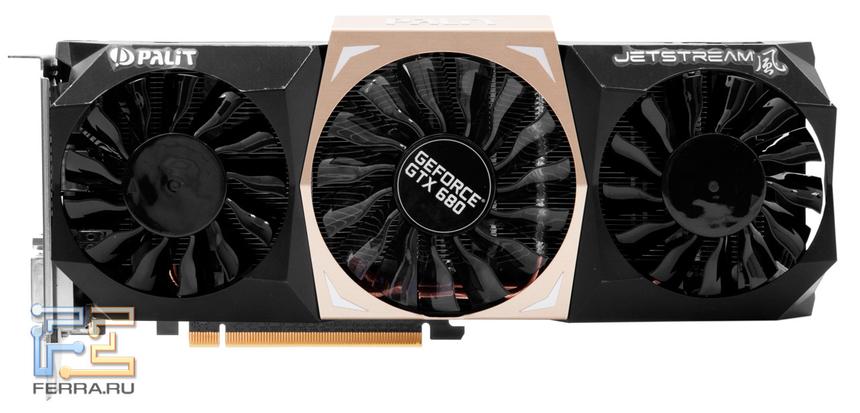 Palit GTX 680 JetStream – вид сверху