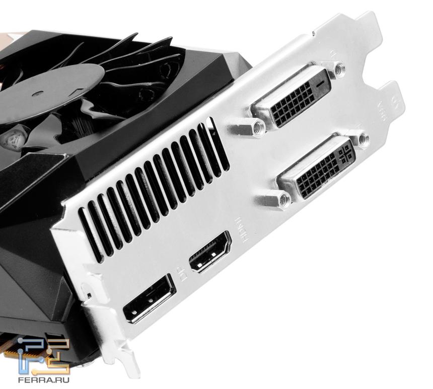 Видеовыходы Palit GTX 680 JetStream