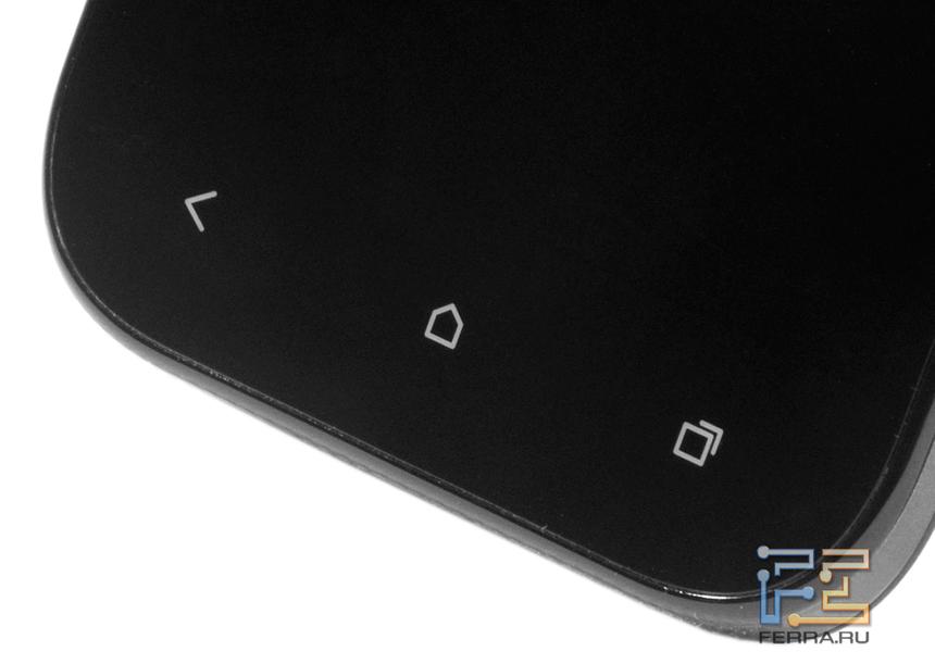 Клавиши под экраном HTC Desire SV