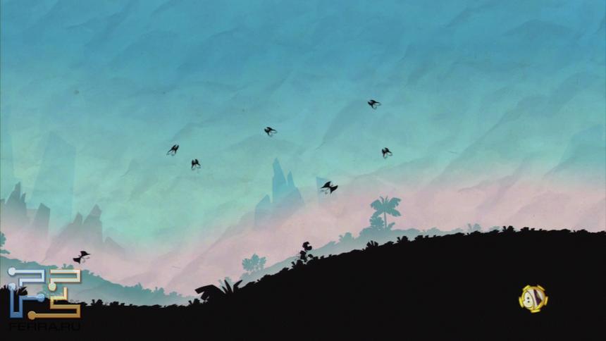 Вот так в Rayman Origins принято перемещаться между уровнями