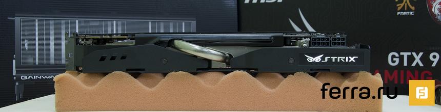 ASUS STRIX GeForce GTX 980 OC Edition (STRIX-GTX980-DC2OC-4GD5), вид сверху