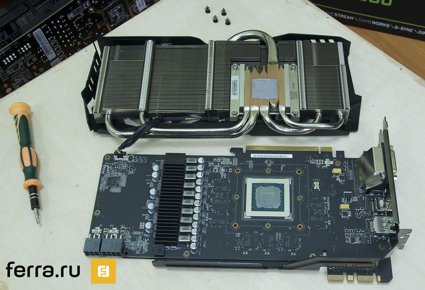 ASUS STRIX GeForce GTX 980 OC Edition (STRIX-GTX980-DC2OC-4GD5), система охлаждения