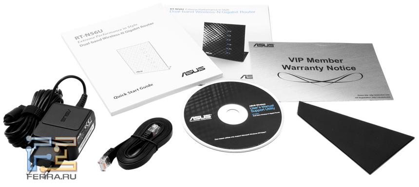 Комплект поставки ASUS RT-N56U