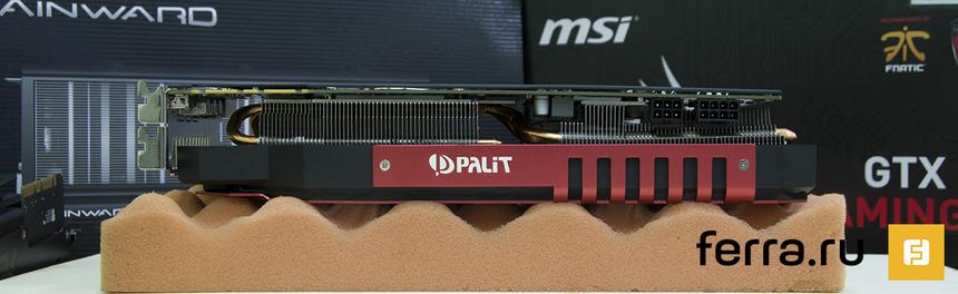 Palit Super JetStream GeForce GTX 980 (NE5X980H14G2-2042J), вид сверху