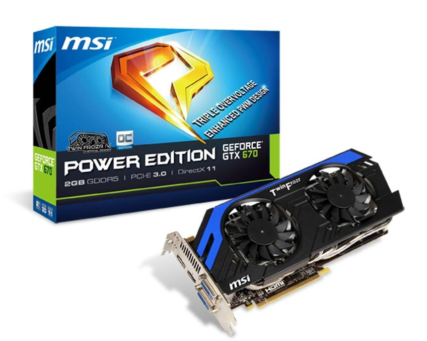 Видеокарта MSI GTX 670 Power Edition