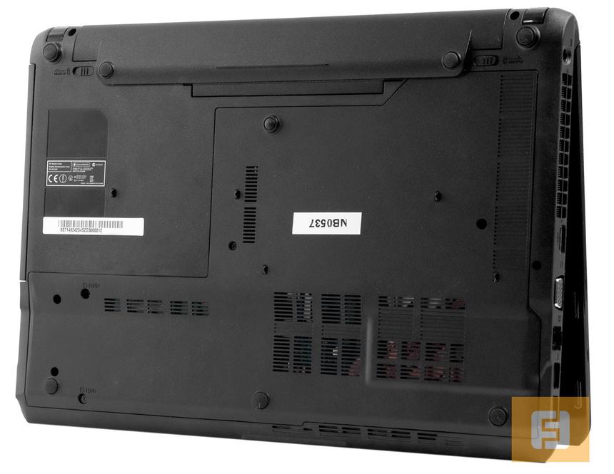 Обратная сторона MSI GE40