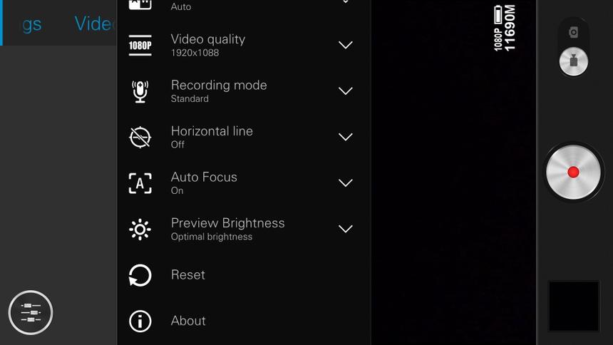 Настройки видео Lenovo Vibe X, продолжение