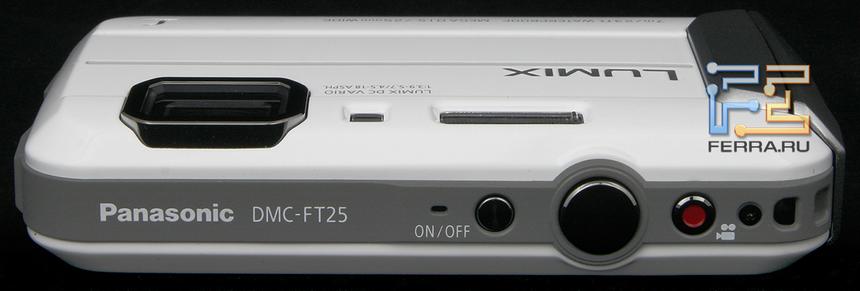 Верхняя сторона корпуса Panasonic Lumix FT25
