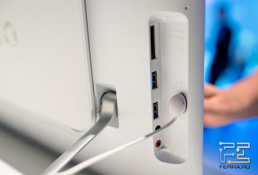 Разъемы на корпусе Sony VAIO Tap 20