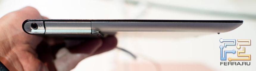 Sony Xperia Tablet S, вид сбоку