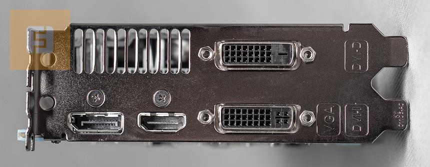 Задняя панель видеокарты ASUS R9 270 DC2OC-2GD5