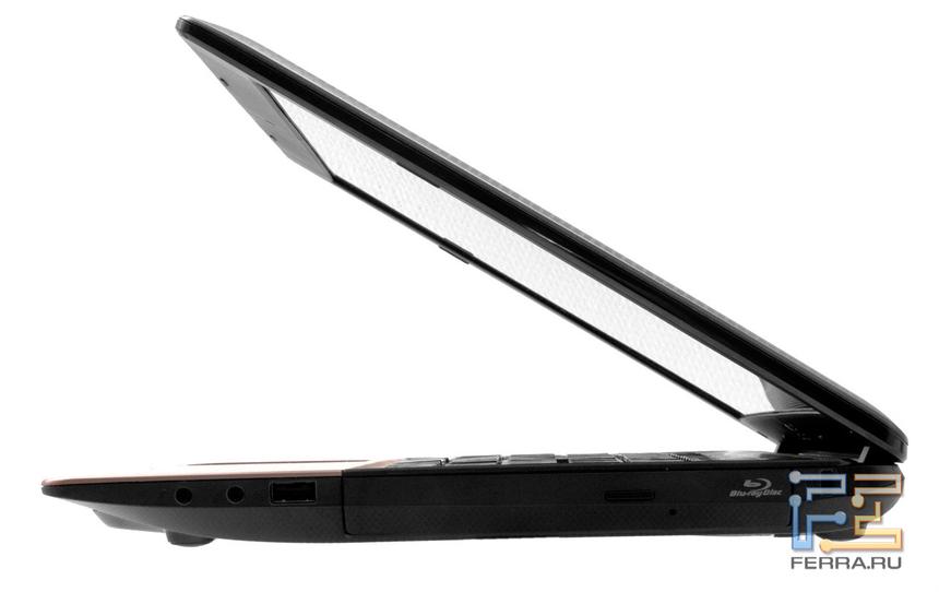 ASUS K55VM. Вид сбоку