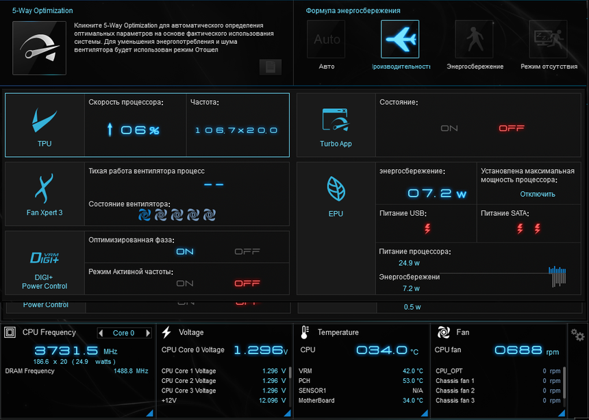 Программное обеспечение материнских плат ASUS