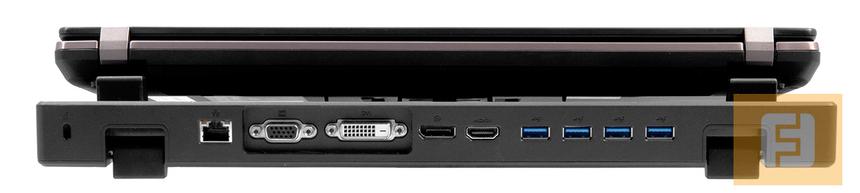 Порты расширения док-станции Acer TravelMate P653 расположены сзади