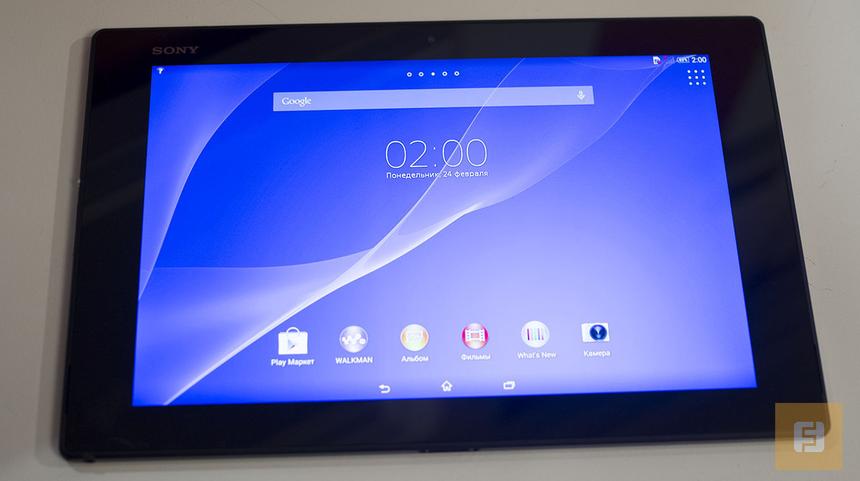 Лицевая сторона корпуса Sony Xperia Z2 Tablet